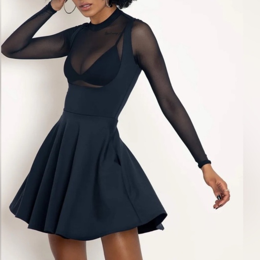 BLACKMILK SHOW US YA TOPS BLACK UNDERBUST DRESS